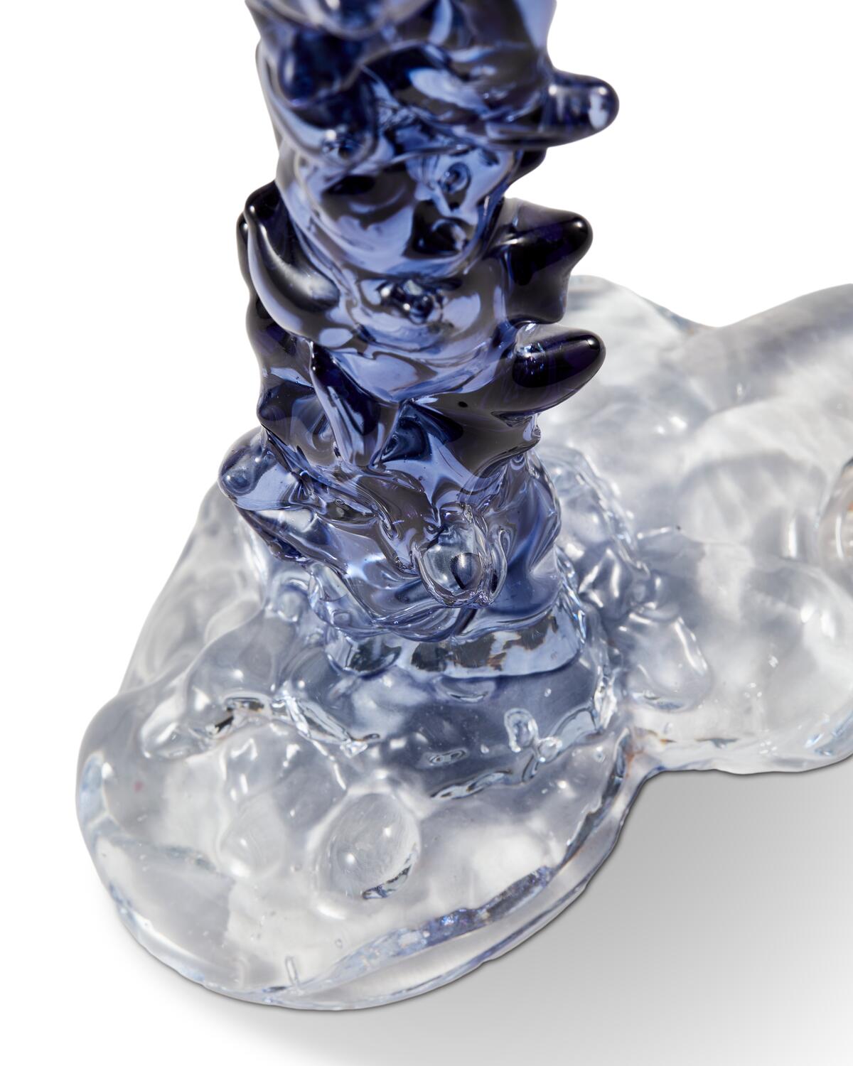 Drip lysestage, L - blå